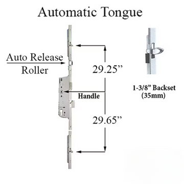 Fuhr Tongue Version Lock, 1-3/8 backset, 1/2 Deadbolt - See Replacement Option